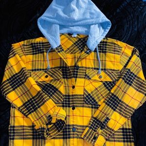 H&M Flannel Hooded Jacket